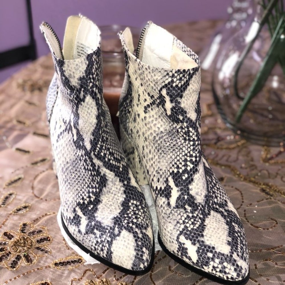 Steve Madden Snake Skin Booties